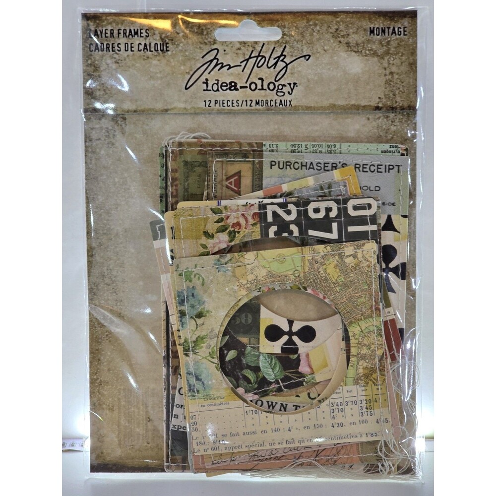 Tim Holtz Idea-ology Montage Layer Frames TH94372 12 Pieces New Sealed